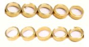 NSR 4813 Axle spacers, brass, 3/32, .040" thick, 10