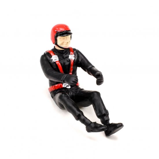 Pioneer FD215412 - Painted Driver Figure, Red Helmet/Black Suit/Red Belts