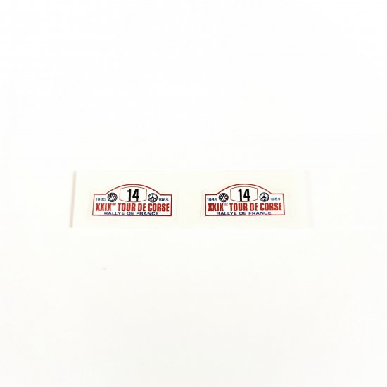 SRC RC0166 - Decals for '85 Rally Tour de Corse France #14