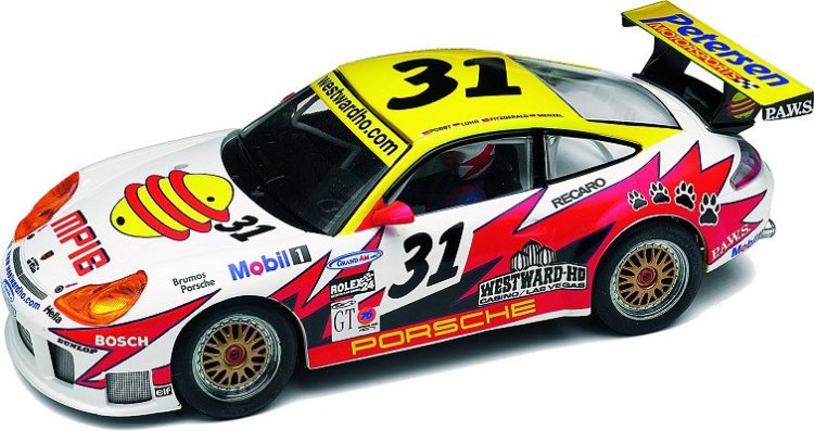 Scalextric C2339 - Porsche 911 GT3R #31 - White Lightning Motorsport - Click Image to Close