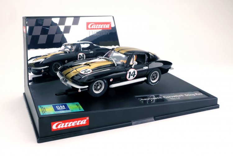 Carrera 27464 Chevrolet Sting Ray Corvette #14 black (C)