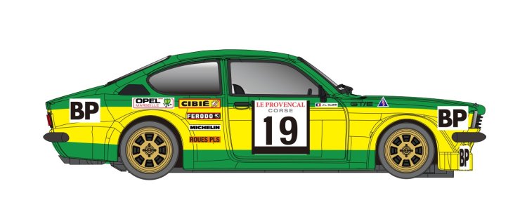 Revo Slot RS0256 - PRE-ORDER NOW! - Opel Kadett GT/E - BP Tour de Corse #19