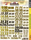 Ultracal 3423 - 1/24 DECALS - Vintage Gold Racing Numbers