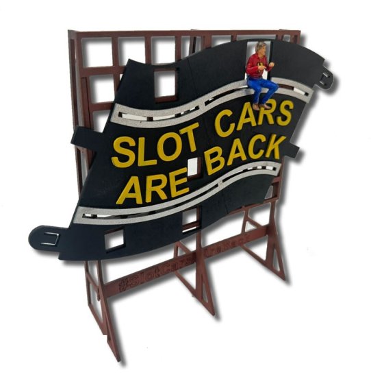 Magnetic Racing MRA115 - Billboard "Slot Cars are Back"