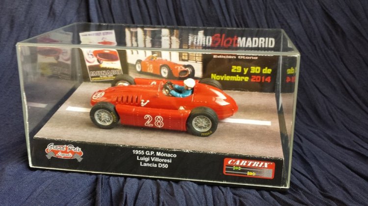 Cartrix 0034 Lancia D50 #28 Monaco 1955 practice, L. Villoresi, LIMITED EDITION