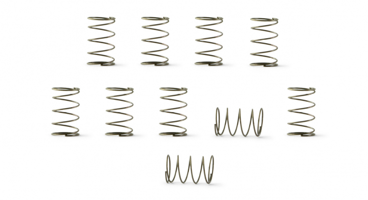 NSR 1297 Suspension Springs for Formula 86/89, soft, 6mm, 10 pieces