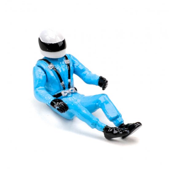 Pioneer FD201573 - Painted Driver Figure, Modern, White Helmet/Blue Suit/Black Belts