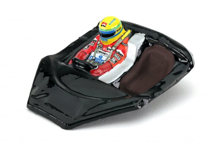 Interlagos Miniatures IM01L24BC - Painted Lexan Driver - Ayrton Senna - McLaren - 1/24 Black - Coupe