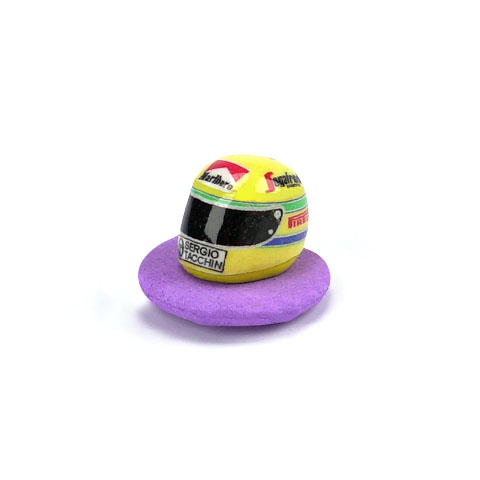 Interlagos Miniatures IM001E 1/32 Replica Helmet - Ayrton Senna - Toleman