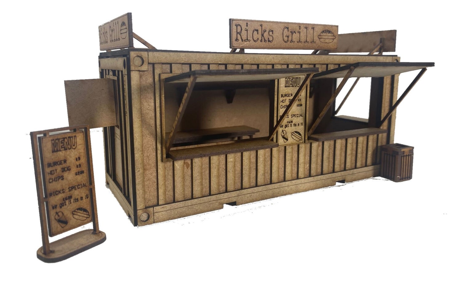 Magnetic Racing MRA041RG - Shipping Container Snack Hut 'Rick's Grill'