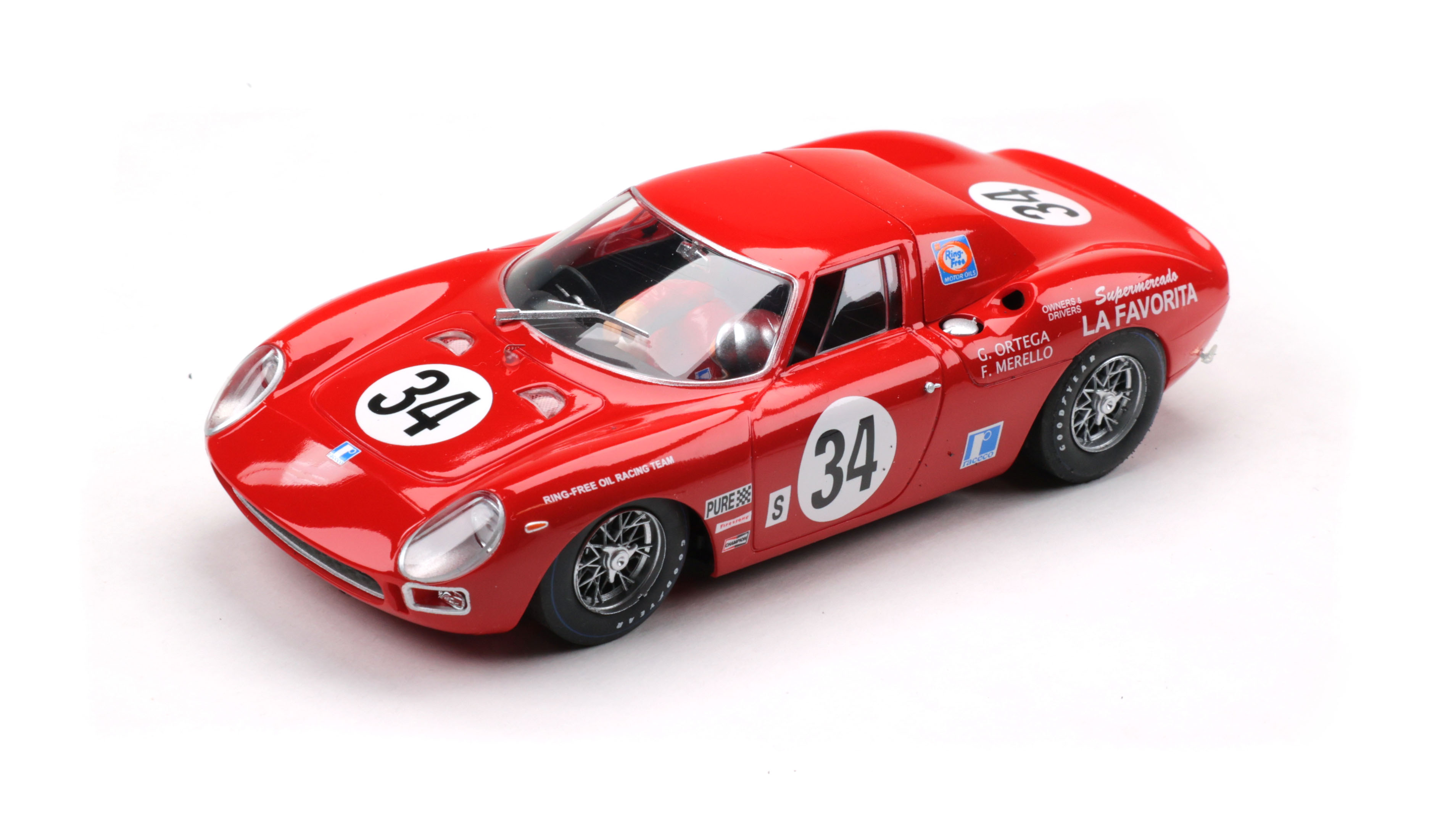 Fly 053107 - Ferrari 250 LM - '68 Daytona #34 - Commemorative Edition