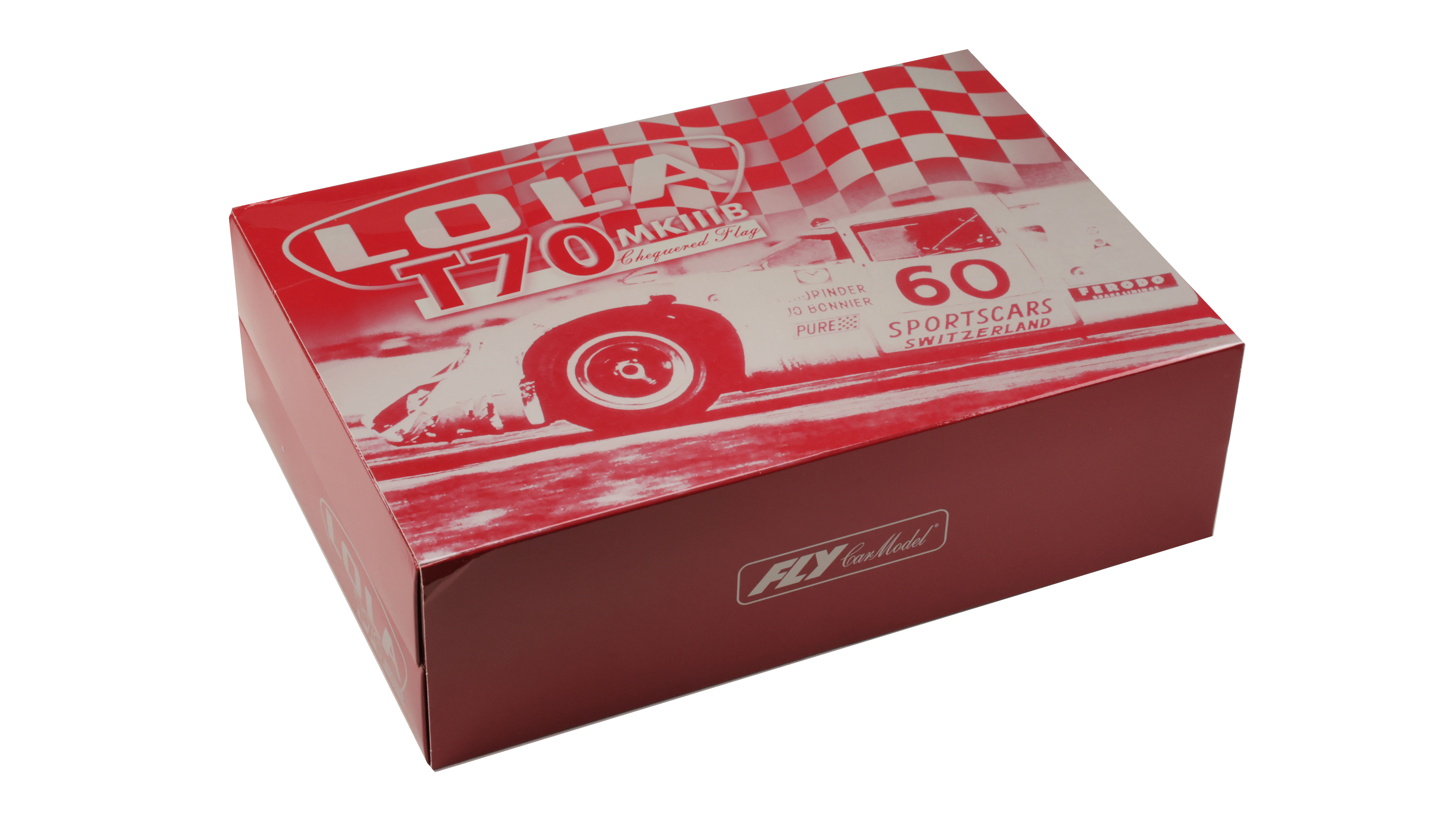 Fly Z02 - Lola T70 Mk.IIIB - '69 Daytona - After Race Damage - Special Case, Limited Edition