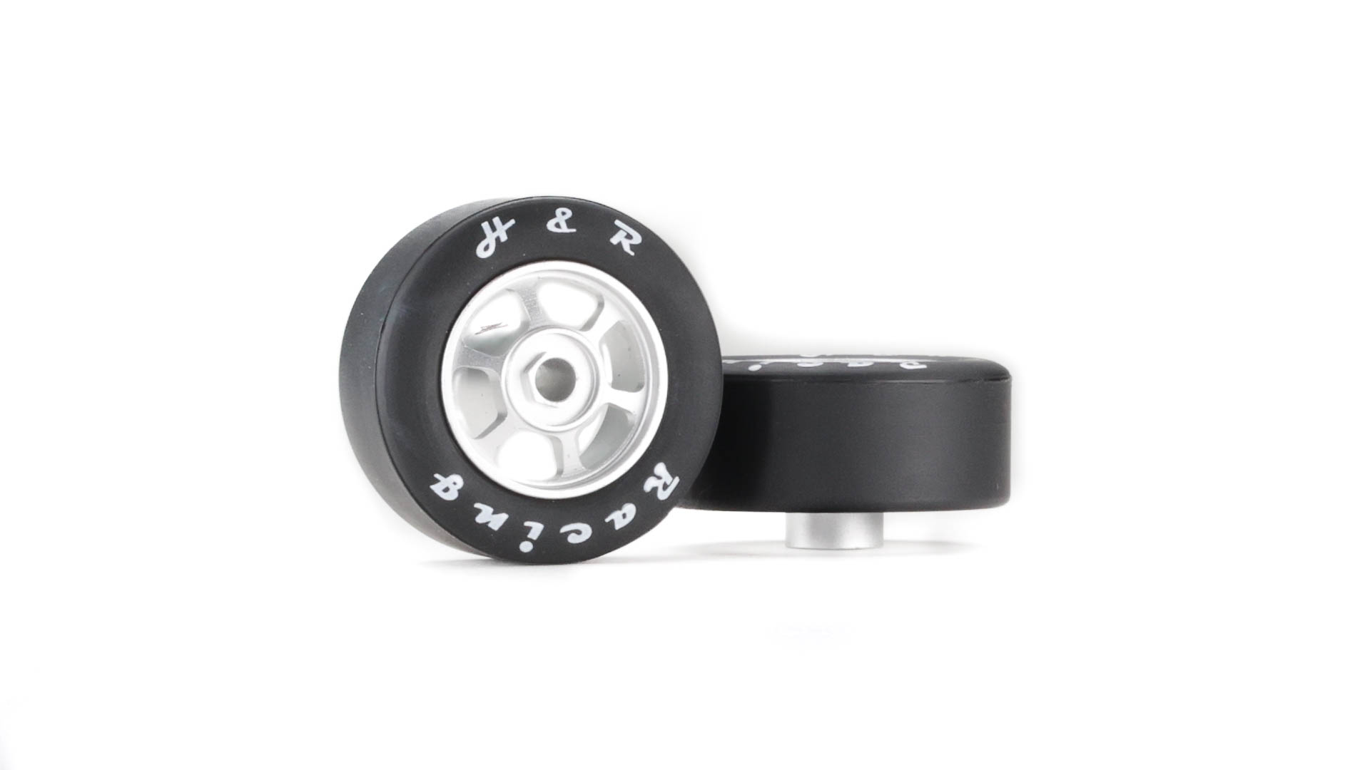 H&R HR1353 - Wheel/Tire Combo - 27 x 18mm - Rubber Tires - 6-Spoke Aluminum Wheels