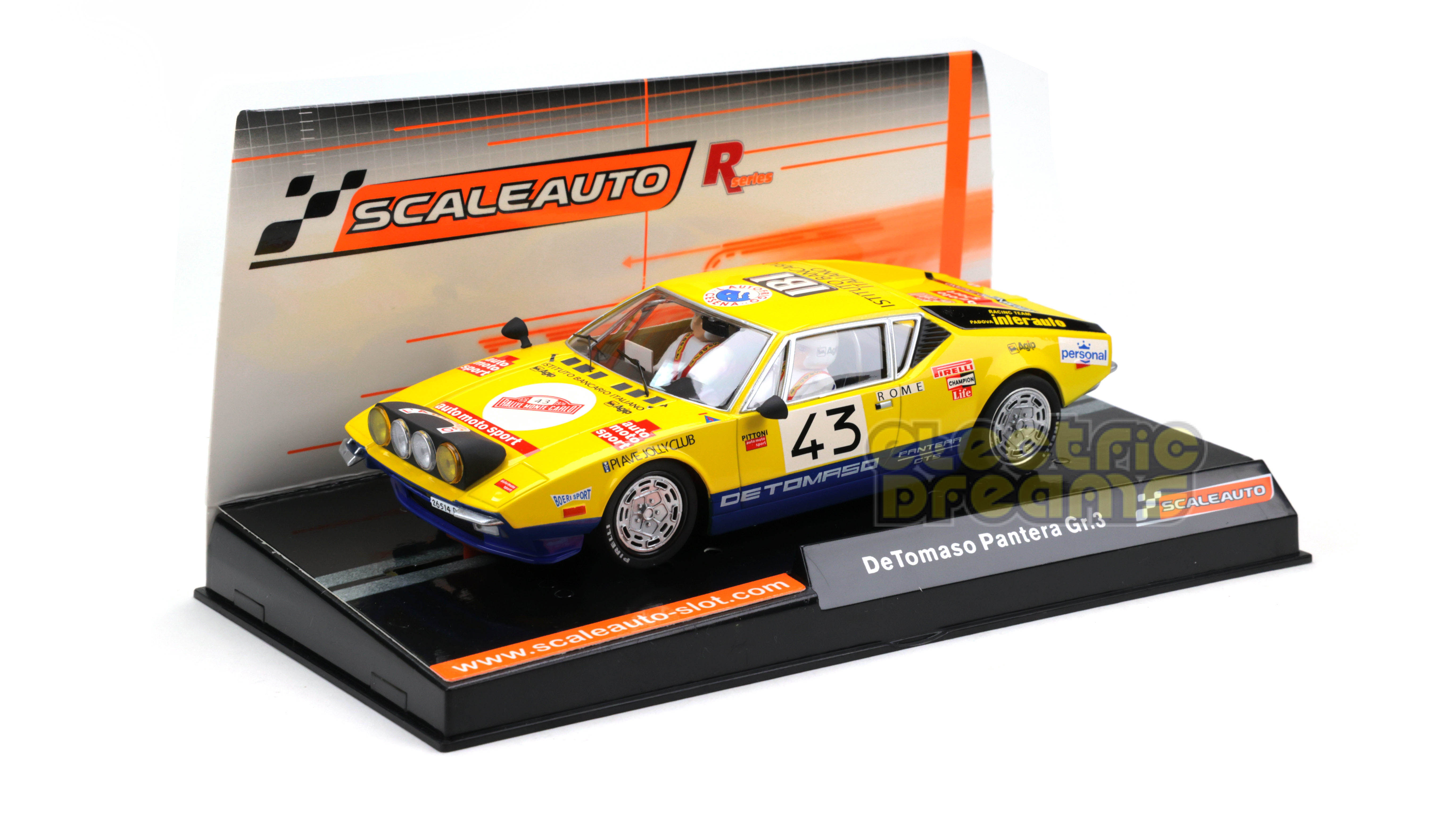 Scaleauto R-series old style SC-6084R - De Tomaso Pantera Gr.3 #43 - Rally Lights