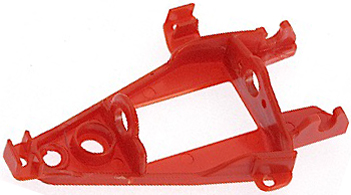 NSR 1254 Triangular extra-hard red inline long-can motor mount