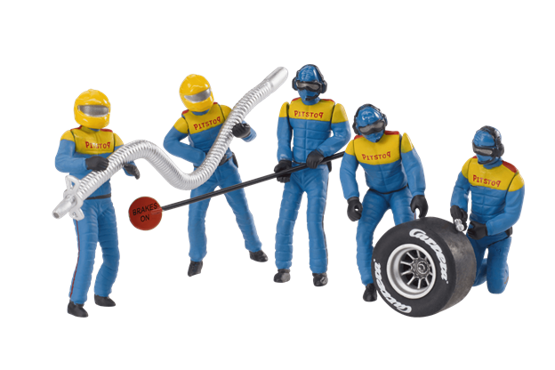 Carrera 21132 - Mechanic Figures - Blue - set of 5