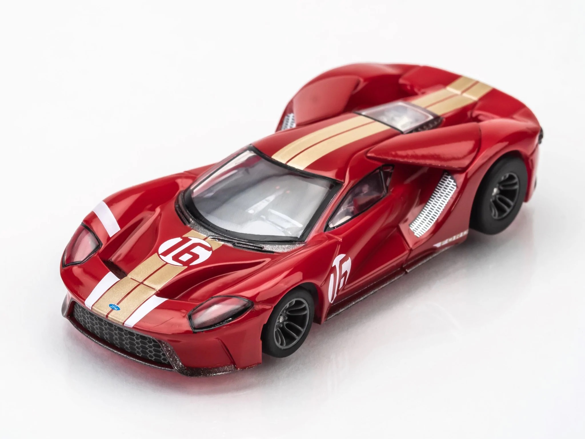 AFX 22067 - Ford GT Heritage #16 - Red/Gold - HO (1/64) scale