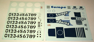 Dreamslot 362B Decals, Europe