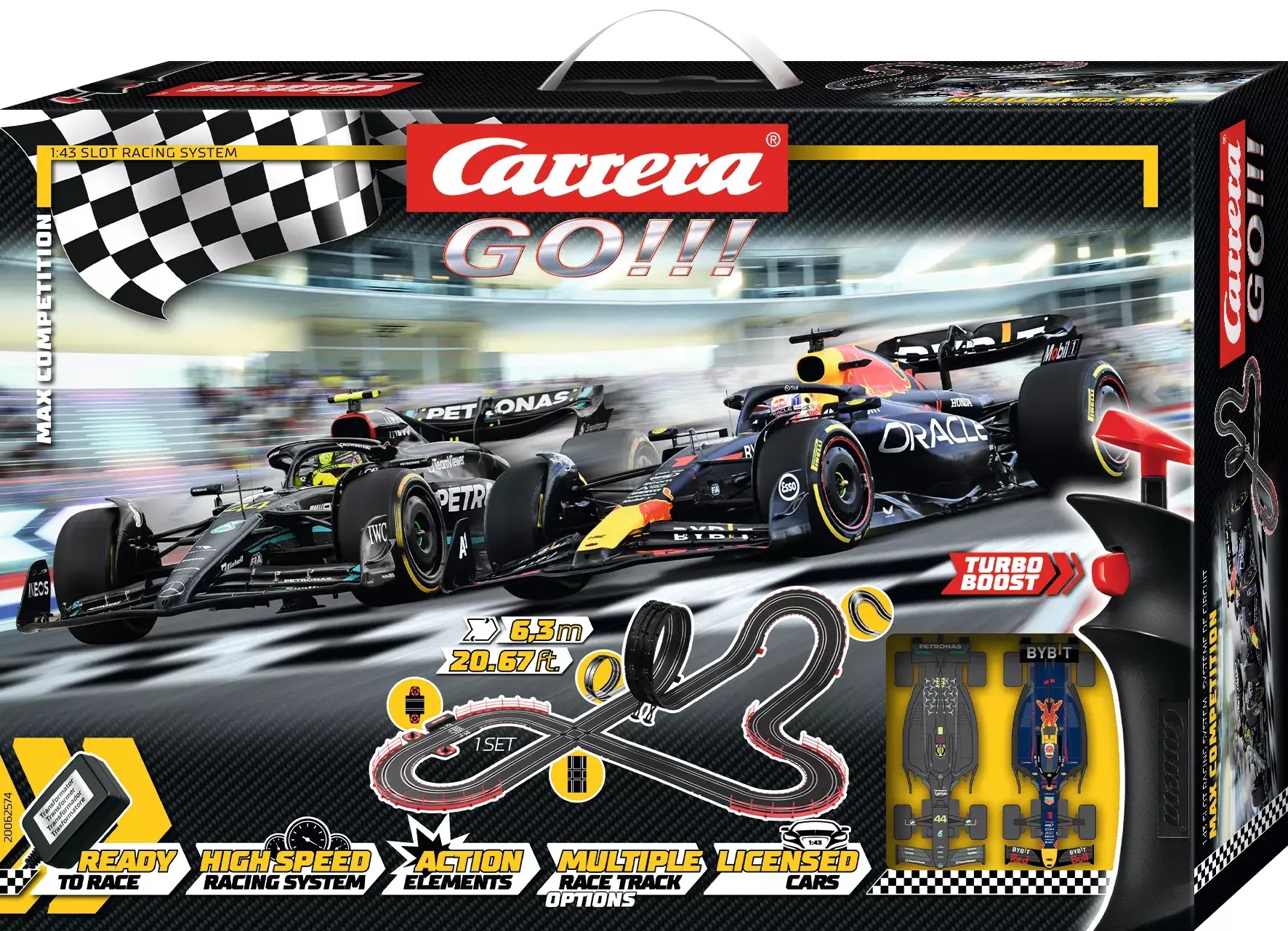 Carrera GO! 62574 - MAX COMPETITION - 1/43 scale race set