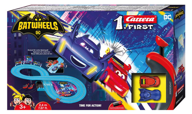 Carrera FIRST 63047 - BATWHEELS - TIME FOR ACTION - 1/50 scale race set