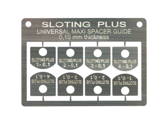 Sloting Plus SP069003 - 1/32 MAXI Stainless Steel Guide Spacers - 0.10mm / 0.004" - pack of 8