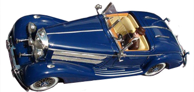 Top Slot 7103 Mercedes-Benz 540K, 1936, blue