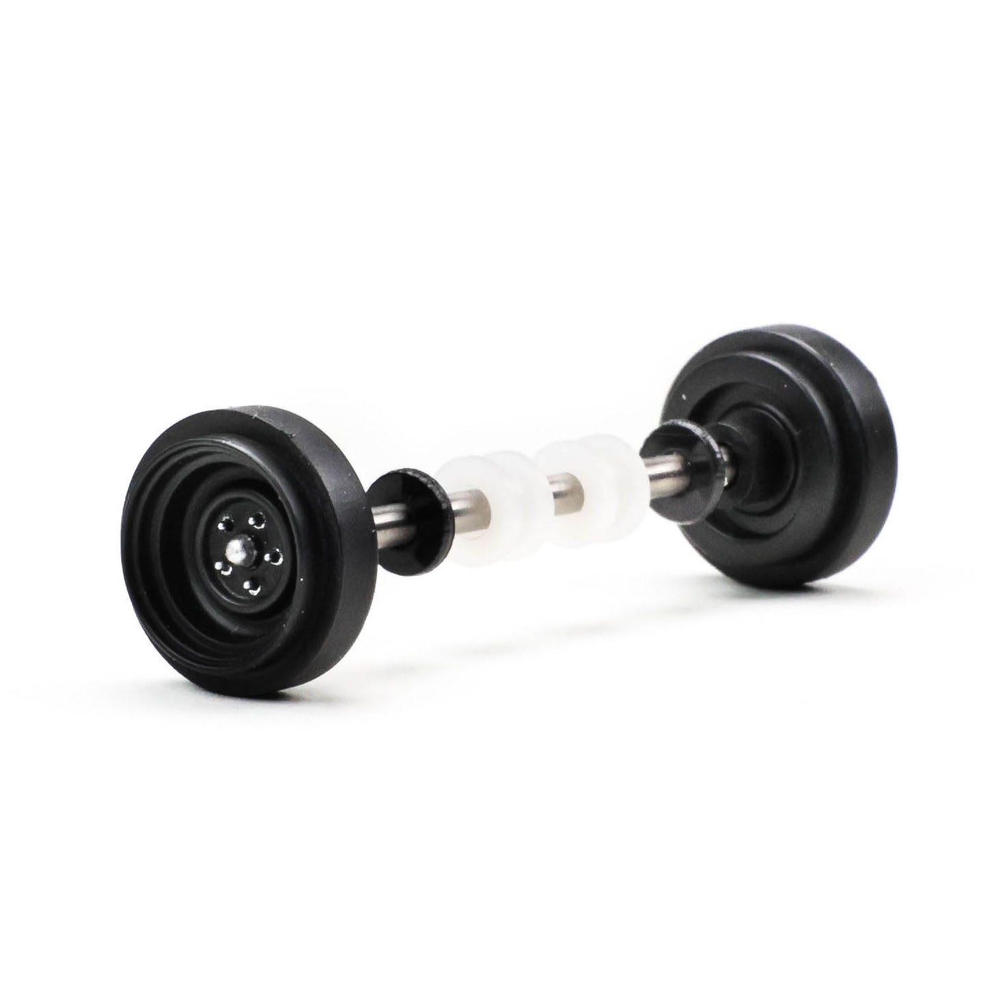 Pioneer AA204451 - Front Axle Assembly, Black 'Grand-Am' Steel-style Wheels