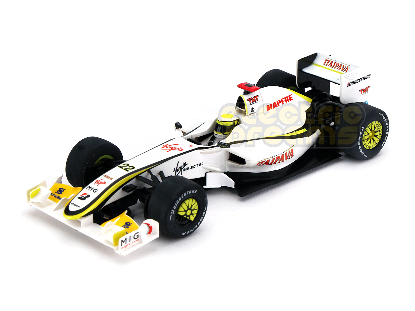 Scalextric C3047A Brawn F1, Jenson Button, 2009 (C)