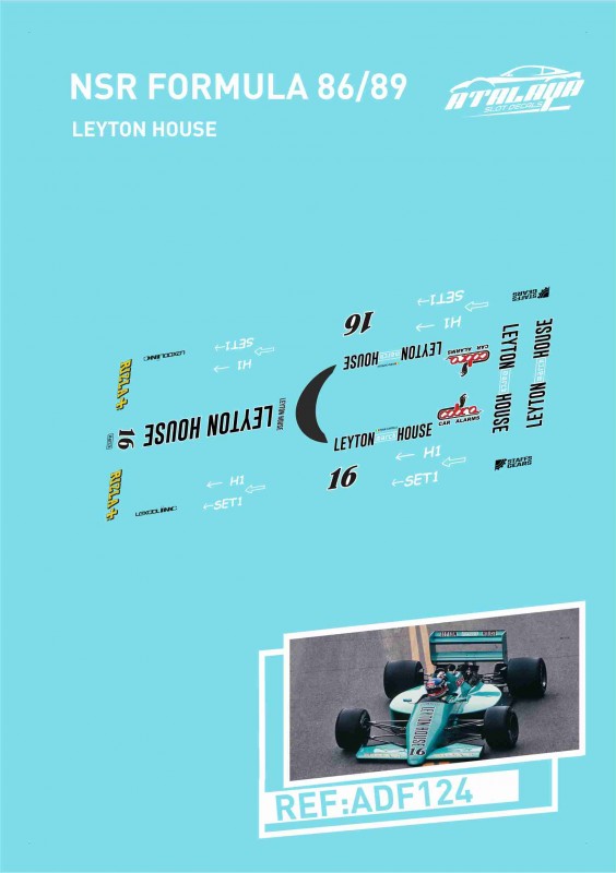 Atalaya Decals ADF124 - NSR F1 - 1988 March 881 Leyton House - Ivan Capelli