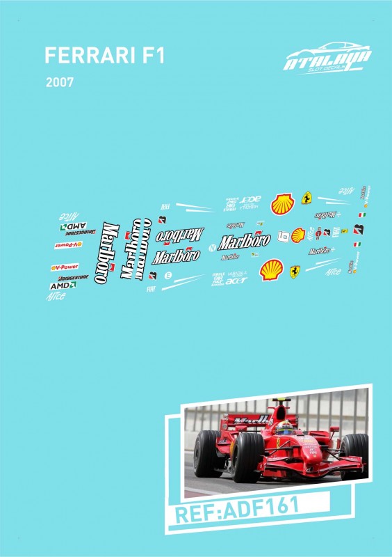 Atalaya Decals ADF161 Ferrari F1, F2007