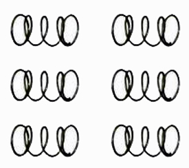 Allslotcar AS015 - Suspension Springs - Soft - pack of 6