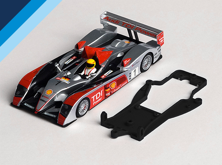 Olifer C060021 - Chassis for Avant Slot Audi R10, Peugeot 908, Porsche RS Spyder - with Slot.it EVO6