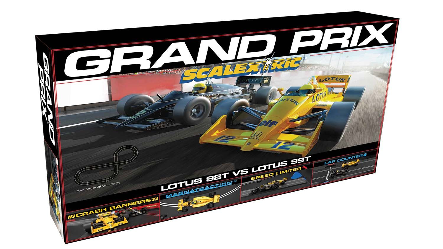 Scalextric C1432T - '80s GRAND PRIX - Lotus 98T v. Lotus 99T - 1/32 scale race set