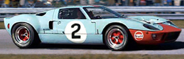 Scalextric C3324 Ford GT40 P1075, Daytona 1969