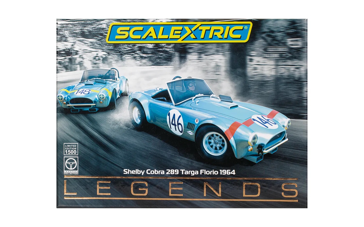 Scalextric C4305A - Shelby Cobra 289 TWIN PACK - #146 / #148 - '64 Targa Florio