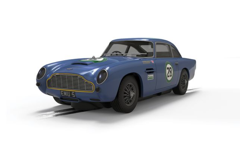 Scalextric C4599 - PRE-ORDER NOW! - Aston Martin DB5 - Blue/Yellow - Historic GT Racing