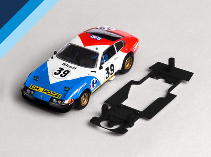 Olifer C740021 - Chassis for Fly Ferrari 365 GTB/4 Daytona - use with Slot.it AW