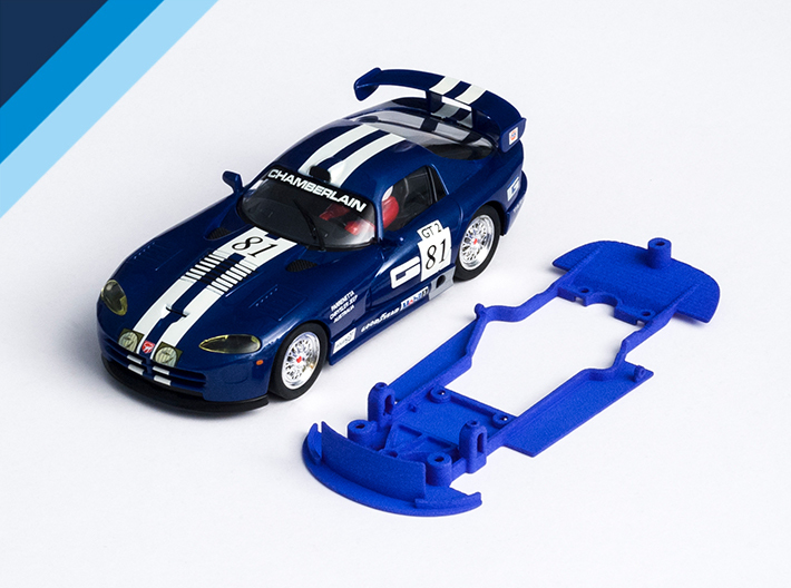 Olifer C940121 - Chassis for Carrera Dodge Viper GTS-R - use with Slot.it AW