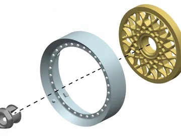 CG Slotcars CGWI1517 - Wheel Inserts - for 15" wheels - BBS RS (3 piece)