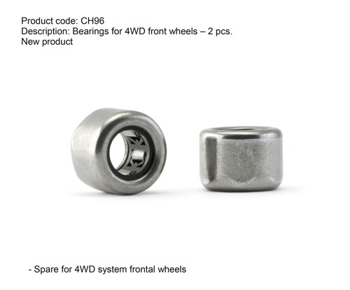 Slot.it CH96 - Bearings For 4WD Front Wheels