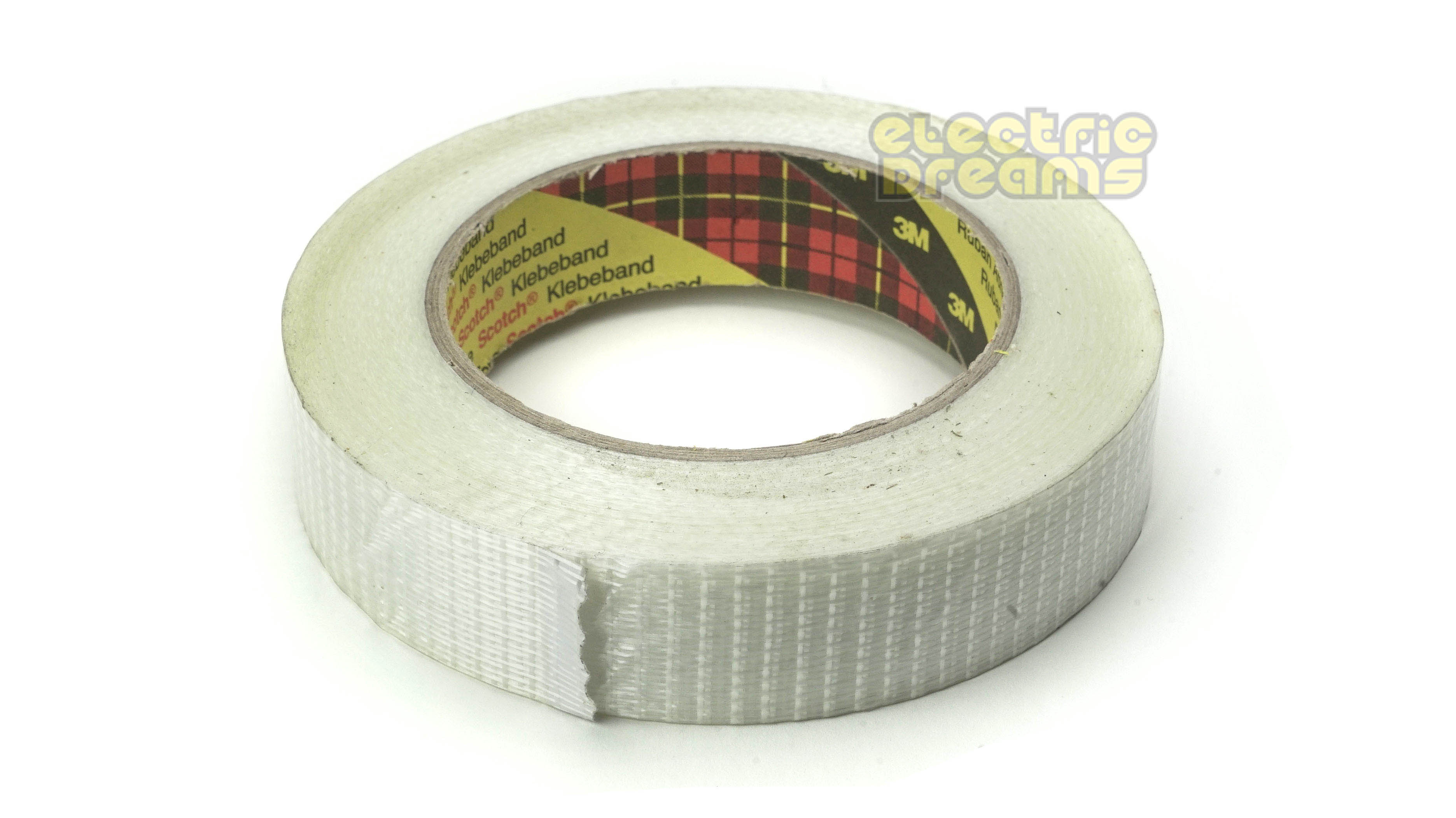 Dubick DE2074 - Reinforced Strapping Tape - 1" wide x 55m