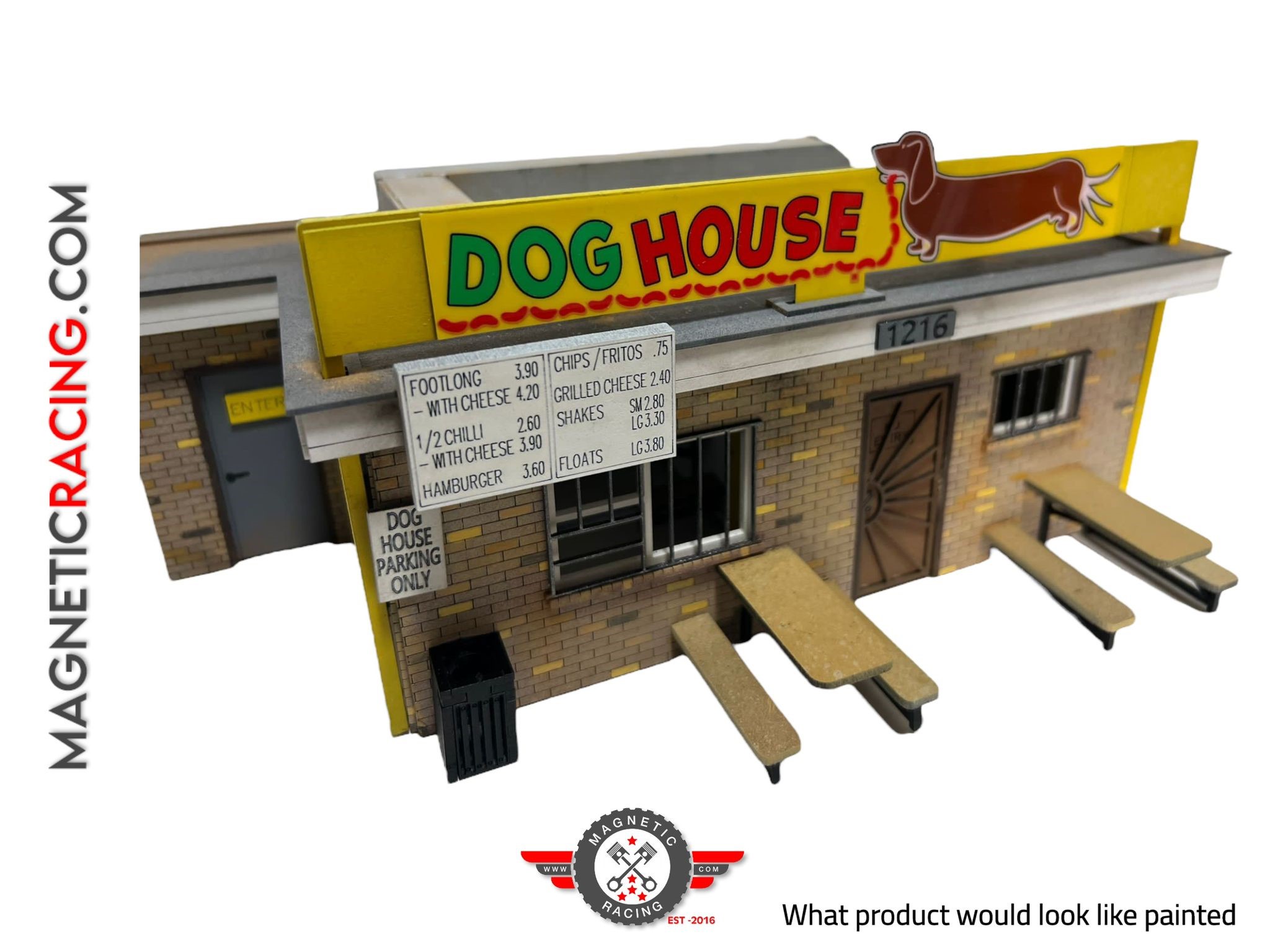 Magnetic Racing MRA065-Flash - Dog House (Flashing Sign)