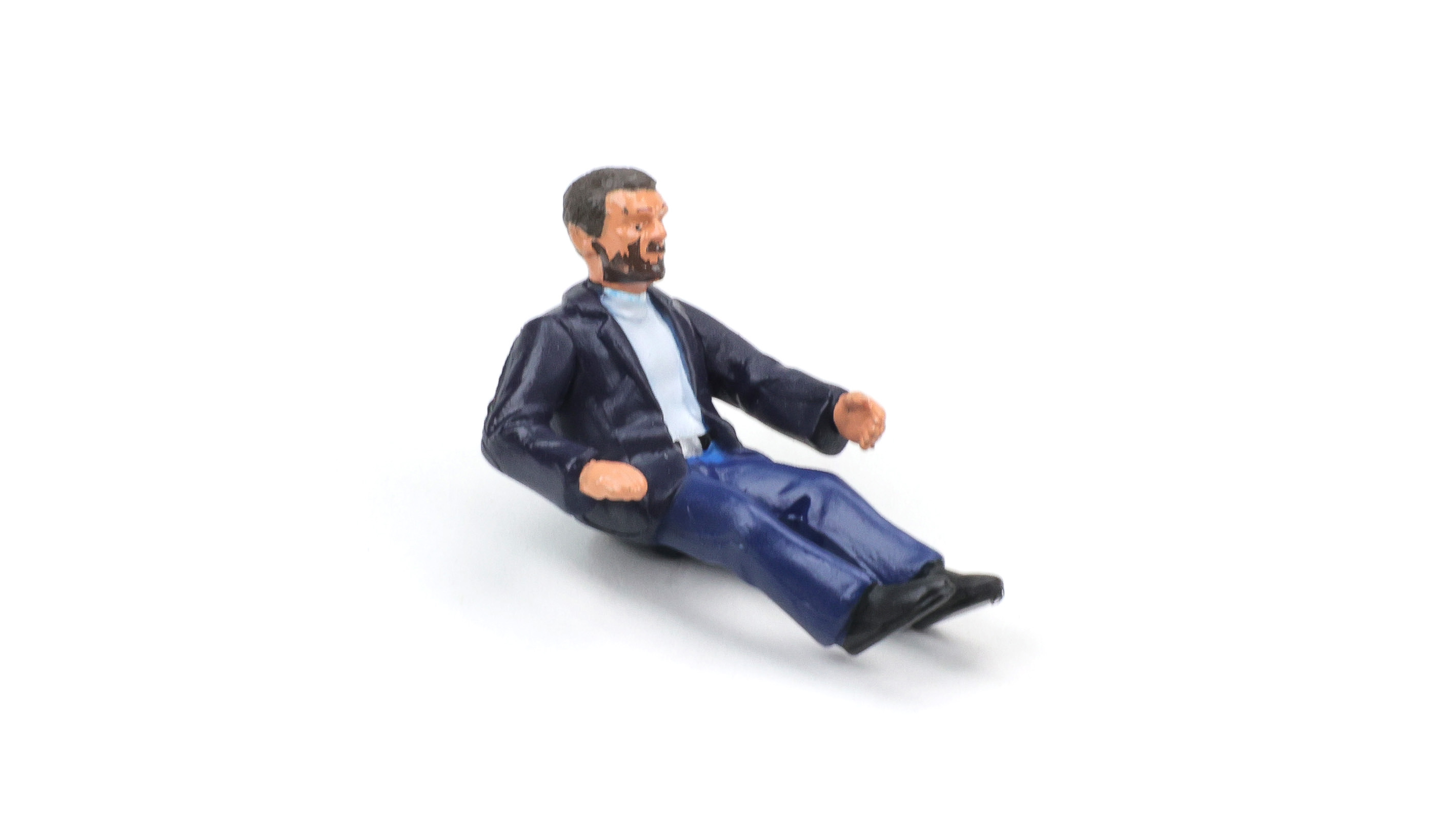 Pioneer FD201339 - Painted Driver Figure, for Camaro (P106), Blue Jacket/Beard