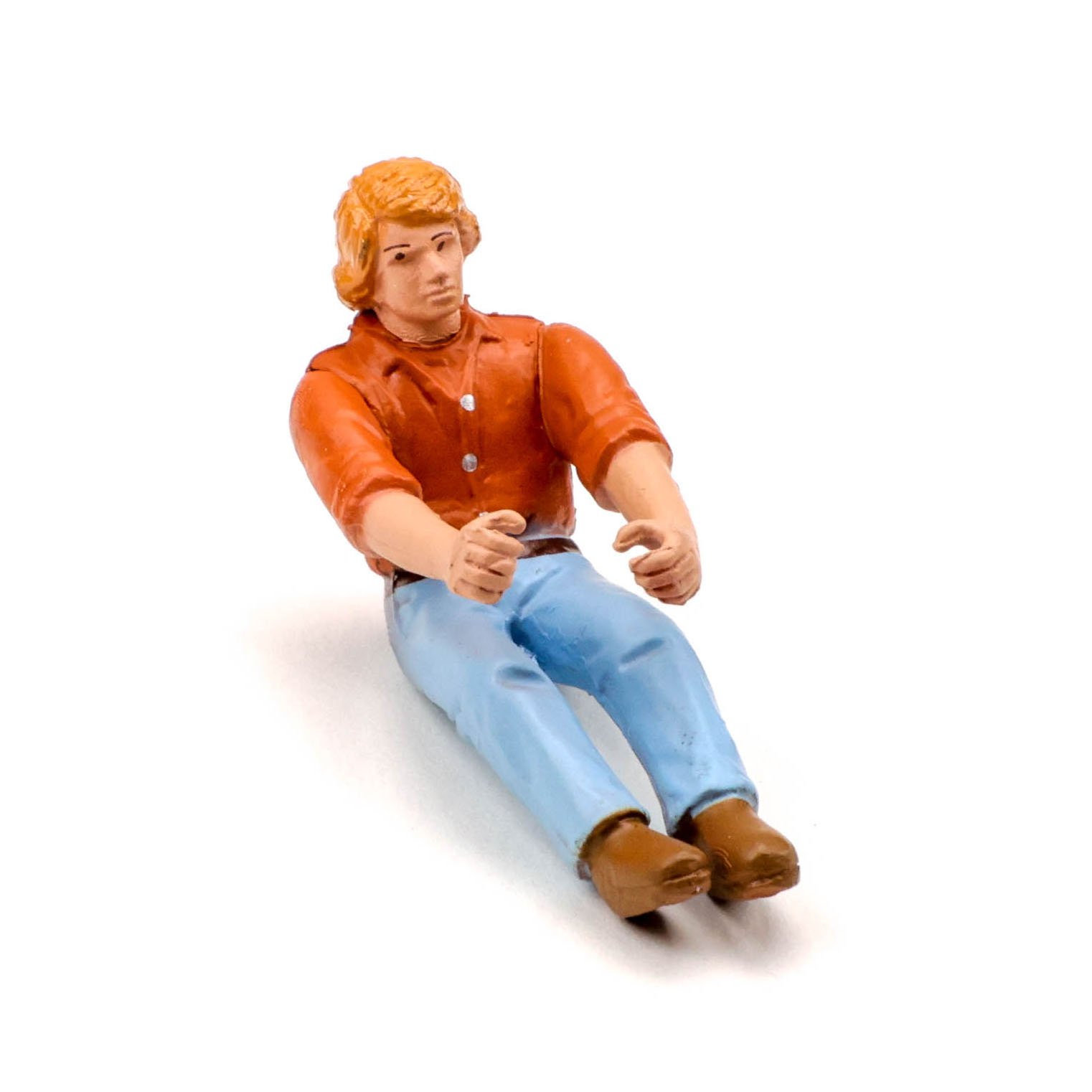 Pioneer FD203431 - Painted Driver Figure, Street Car, Orange Shirt/Blue Jeans