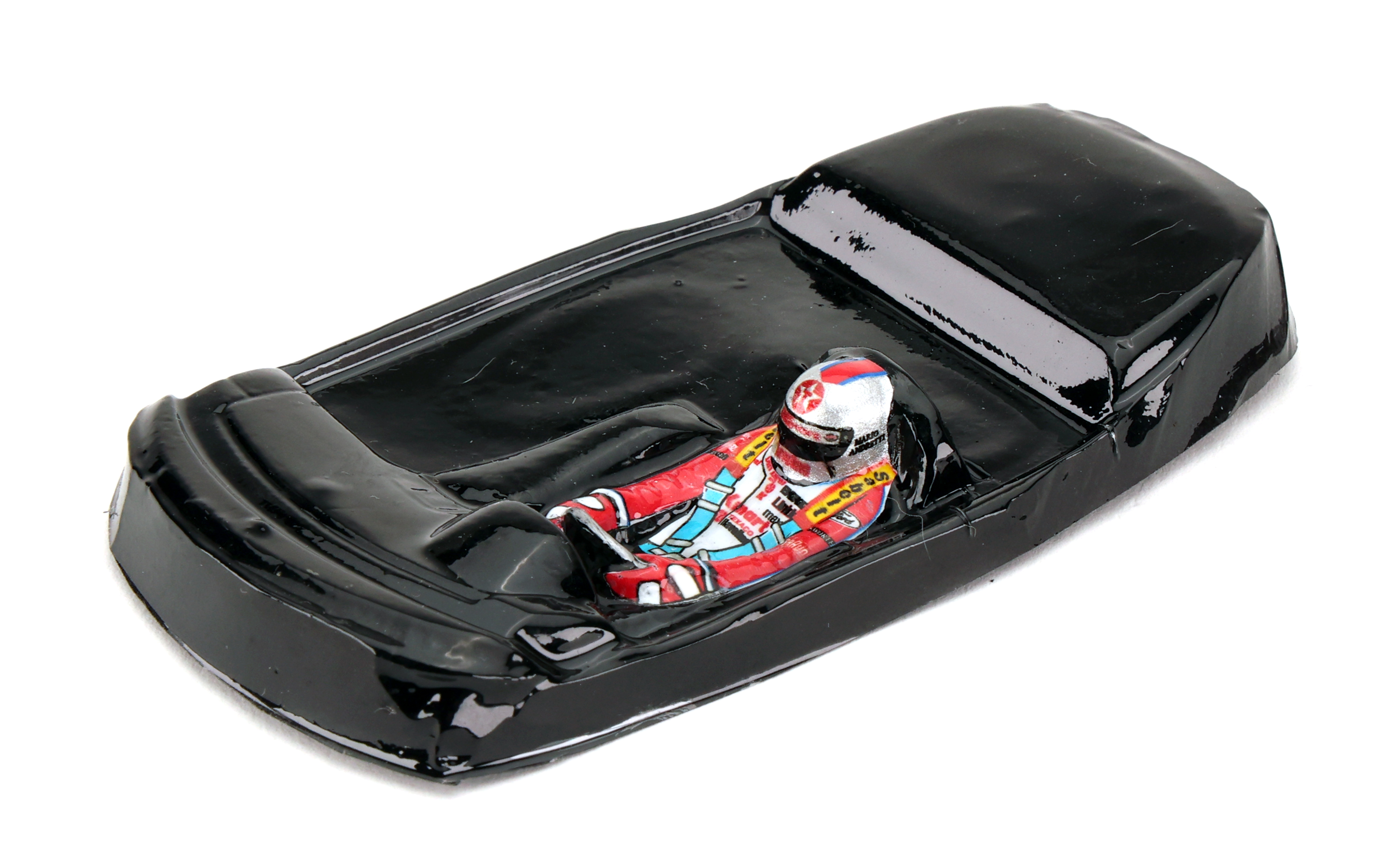 Interlagos Miniatures IM03L32 - Painted Black Lexan Driver - Mario Andretti - 1/32nd scale