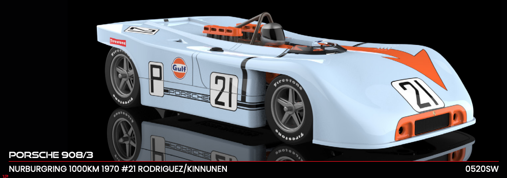 NSR 0520SW - PRE-ORDER NOW! - Porsche 908/3 - #21 Rodriguez/Kinnunen - '70 Nurburgring