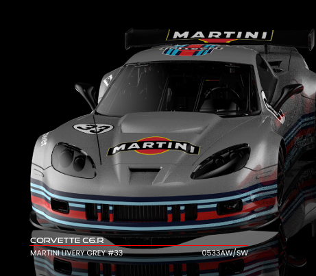 NSR 0533AW - PRE-ORDER NOW! - Corvette C6R - Martini Grey #33