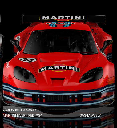 NSR 0534AW - PRE-ORDER NOW! - Corvette C6R - Martini Red #34