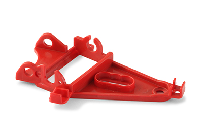 NSR 1293 - Anglewinder Motor Mount - Triangular - for High Gear Ratios - Extra Hard Red