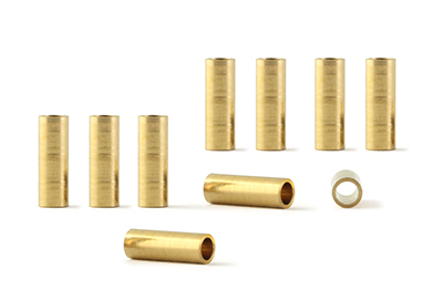 NSR 4867 Axle Spacers, 3/32, brass, 9.5mm/3.75", 10 pieces